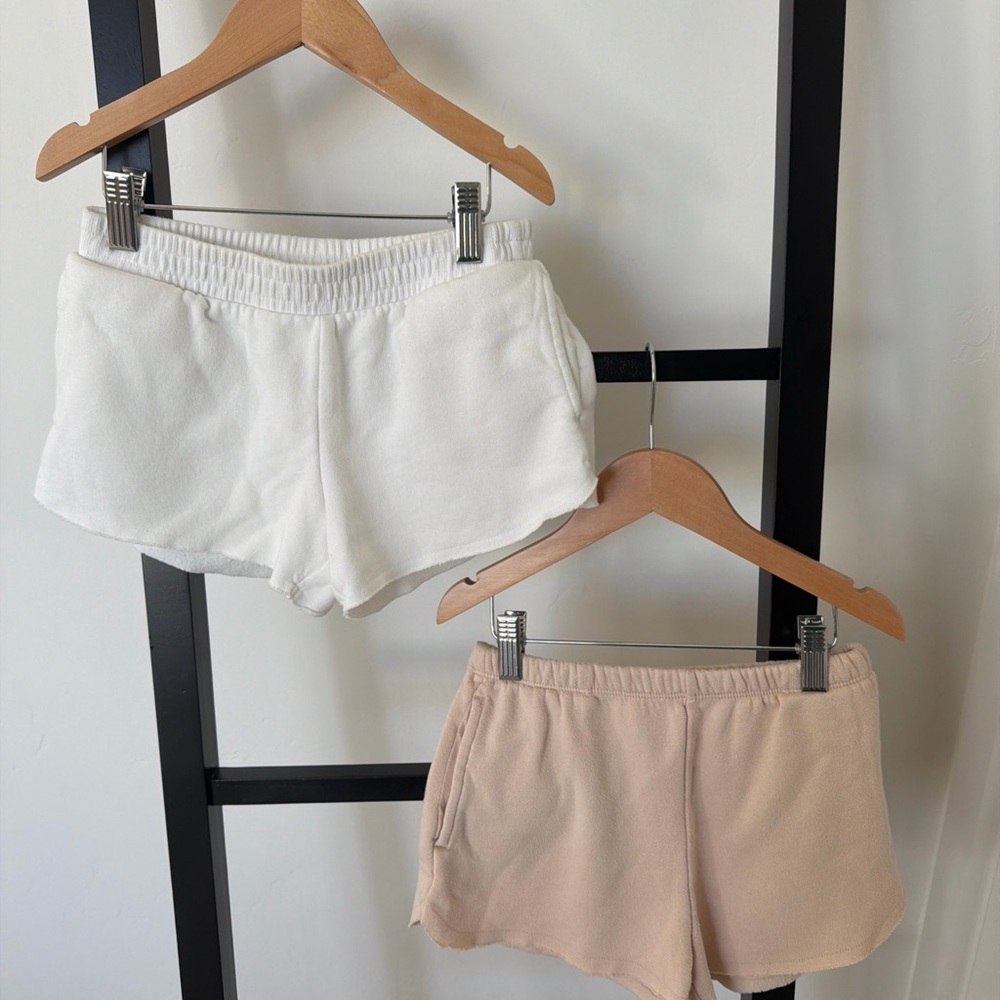 Art Class Kids White and Tan Shorts